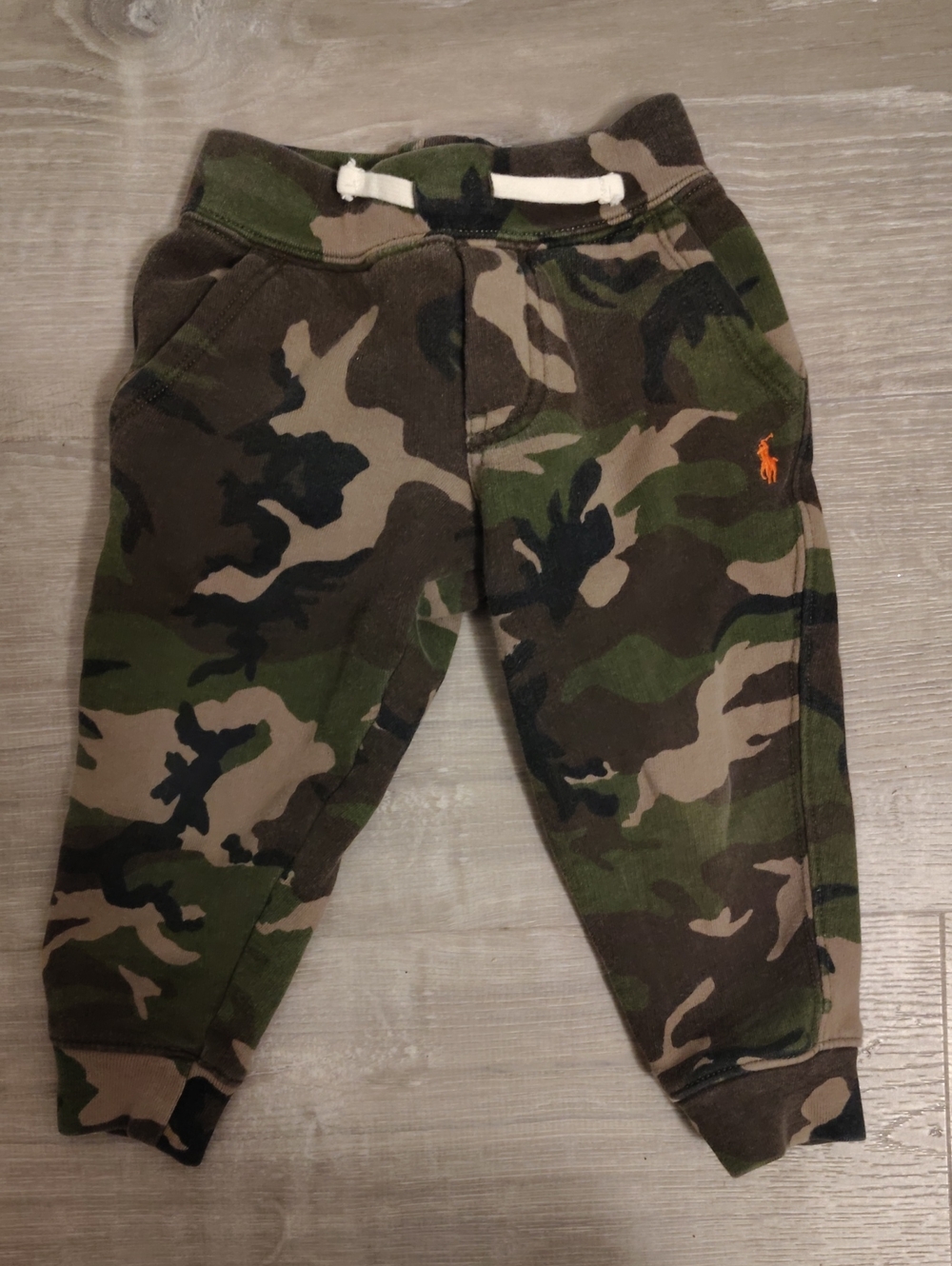 Polo by Ralph Lauren Kids Camo Sweatpants with Orange Logo